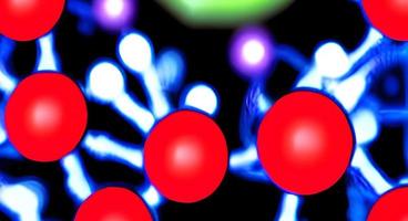 viruses and bacteria of various shapes against a white background. Concept of science and medicine. rendering photo