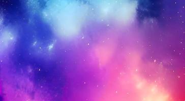 Space background. Realistic starry night. Cosmos and shining stars. Milky way and stardust. Color galaxy with nebula. Magic Infinite universe. photo