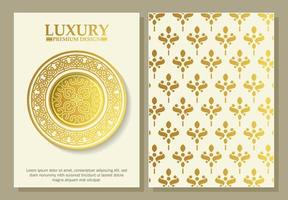 luxury mandala style greeting card vector