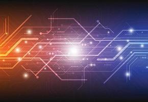Abstract background with technology circuit board texture. Electronic motherboard illustration. Communication and engineering concept. Vector illustration