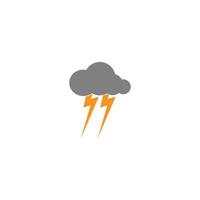 ilustración de vector de icono de lluvia