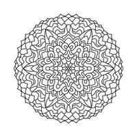 Outline hand drawn vector mandala