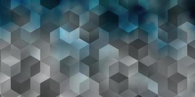 Light BLUE vector texture with colorful hexagons.