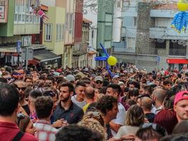 mugardos, a coruna, galicia, españa pulpo fiesta 14-07-2018 foto