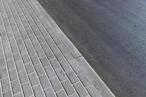 detalles de una carretera de asfalto foto