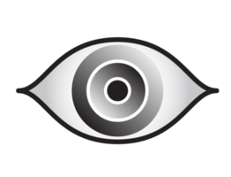 icono de ojo png, ilustración de icono de ojo con fondo transparente. png