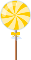 Symbol für süße Süßigkeiten. Kandiszucker-Clipart png