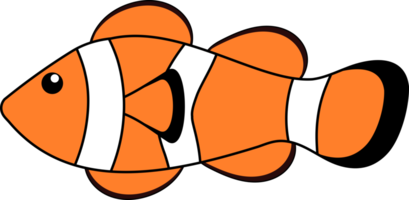 Cute cartoon fish png