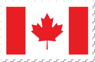 selo postal da bandeira do Canadá. png