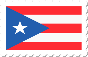 sello postal de la bandera de puerto rico. png