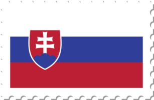 timbre-poste du drapeau de la slovaquie. png