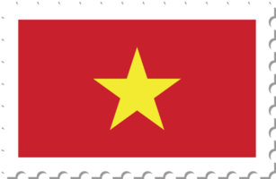 timbre-poste du drapeau vietnamien. png