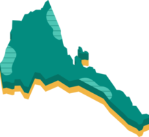 Mapa 3D da Eritreia png