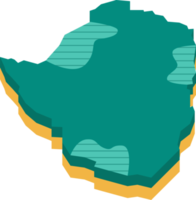 carte 3d du zimbabwe png