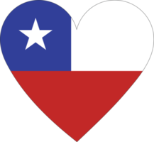 bandera de chile en forma de corazón. png