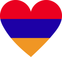 bandera de armenia en forma de corazón. png