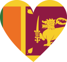 drapeau sri lanka en forme de coeur. png