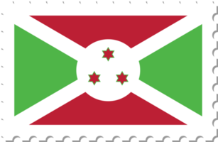 Burundi flag postage stamp. png