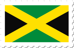 sello postal de la bandera de jamaica. png
