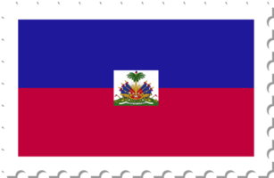 sello postal de la bandera de haití. png