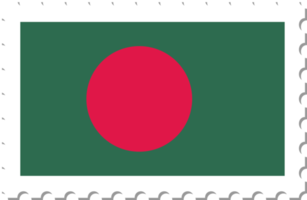 selo postal de bandeira de bangladesh. png