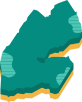 carte 3d de djibouti png