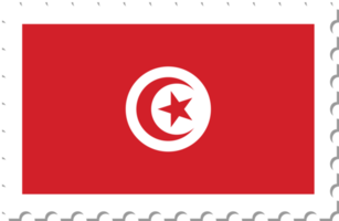 tunisien flagga porto stämpel. png