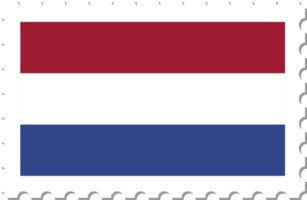 timbre-poste du drapeau néerlandais. png
