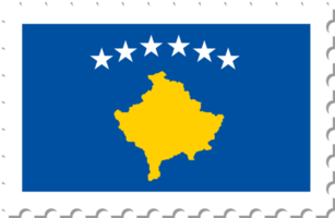 sello postal de la bandera de kosovo. png