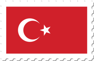 Turkey flag postage stamp. png