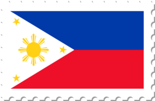 Briefmarke der Philippinen-Flagge. png