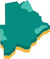 3d Karta av botswana png