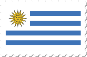 timbre-poste du drapeau de l'uruguay. png