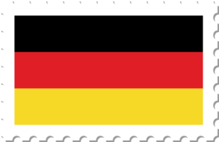 timbre-poste du drapeau allemand. png