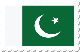 sello postal de la bandera de pakistán. png