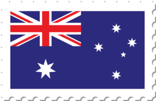 Australië vlag port stempel. png