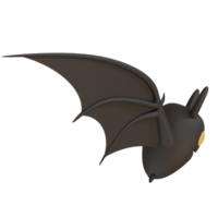 3d rendering of cute bats for Halloween party day celebration decoration png