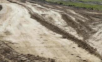 construcción de una nueva pasarela en el parque de la ciudad foto