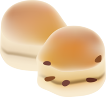 éléments de l'heure du thé. biscotte, scone. png