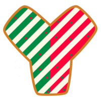 alfabetos navideños con estilo donut png