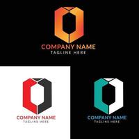 logotipo de letra l doble moderno y creativo para su empresa y negocio con tres variaciones de color vector