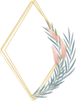 Dried flower frame png