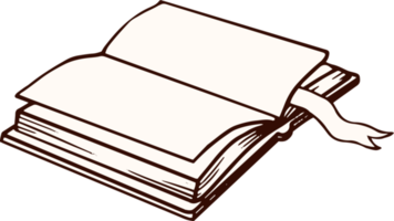 Book Hand Drawn Sketch png