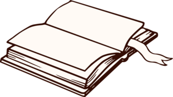 boek hand- getrokken schetsen png