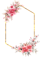 aquarell blumenrahmen png