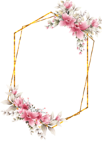 aquarel bloem frame png