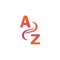 AZ gradient logo for your company vector