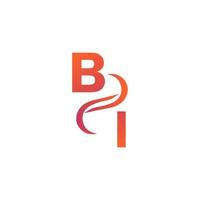 BI gradient logo for your company vector