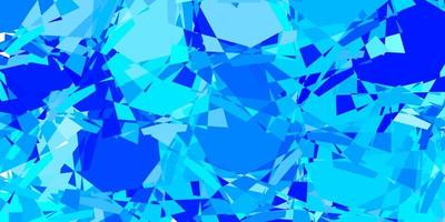 Light BLUE vector background with polygonal forms.