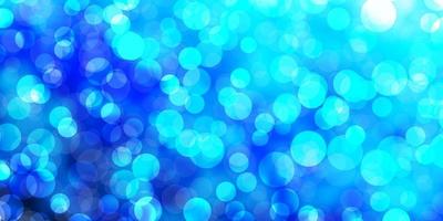 Light BLUE vector background with bubbles.